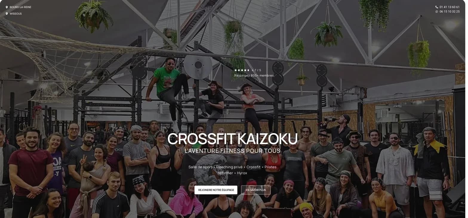 La communauté de CrossFit Kaizoku dans la salle de Bourg-la-Reine