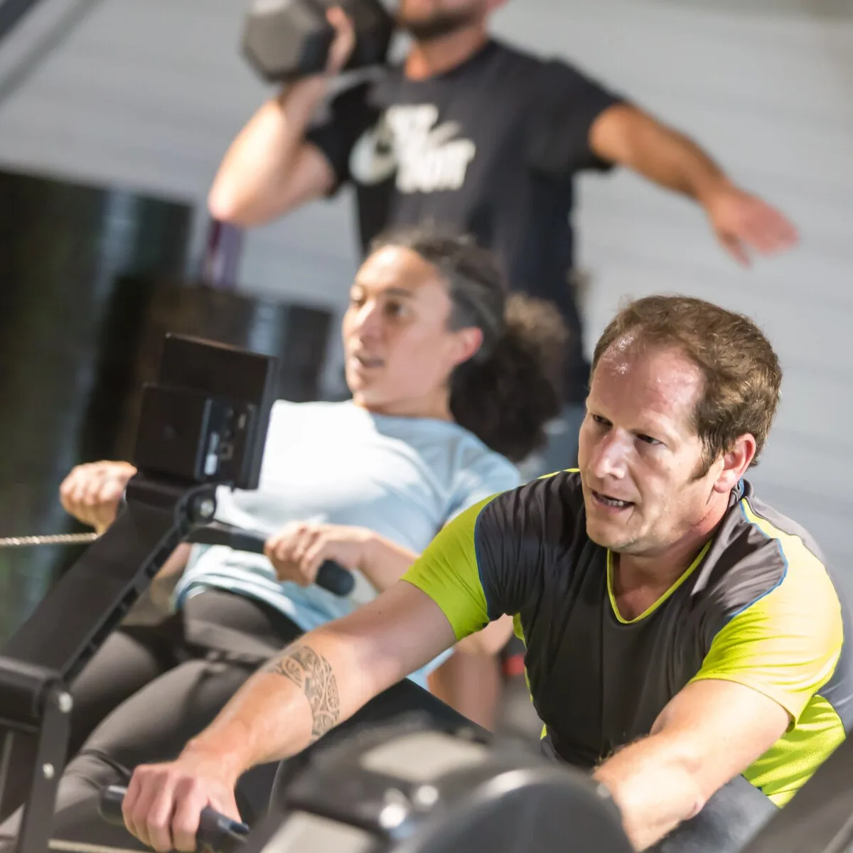 Séance de rameur à CrossFit Karreg, Trégueux